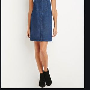 Dark Denim Jean Jumper overalls romper dress